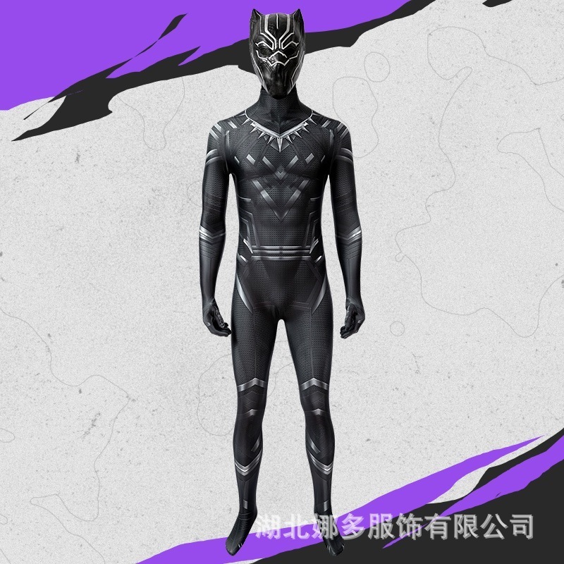 シビルウォー/キャプテンアメリカ ブラックパンサー ティチャラ タイツ ハット セット J19002ba