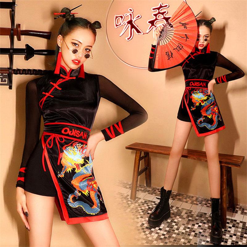 【早割り】ダンス衣装 レディース ヒップホップ セットアップ ジャズダンス 民族風 ジャズ ダンス 衣装 ヒップホップ 中国風 原宿系 セクシー おしゃれ 練習着 舞台用