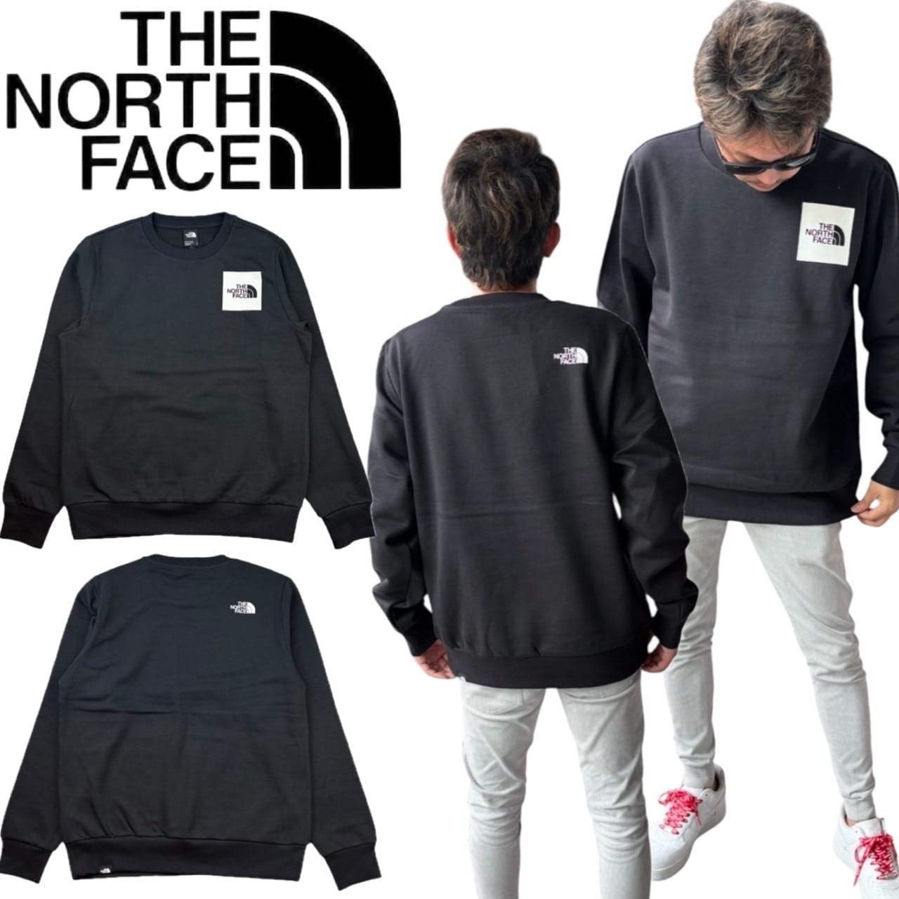 ザ ノースフェイス The North Face トレーナー NF0A89EV プリントロゴ プルオーバー ユニセックス 裏起毛 スウェット THE NORTH FACE M FINE CREW