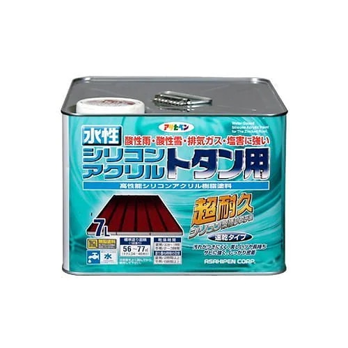 （まとめ買い）水性シリコンアクリルトタン用 スカイブルー 7L [x3缶セット]