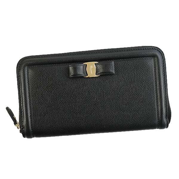 サルヴァトーレ フェラガモ Salvatore Ferragamo / ラウンド長札入財布 #22C908 673734 NERO