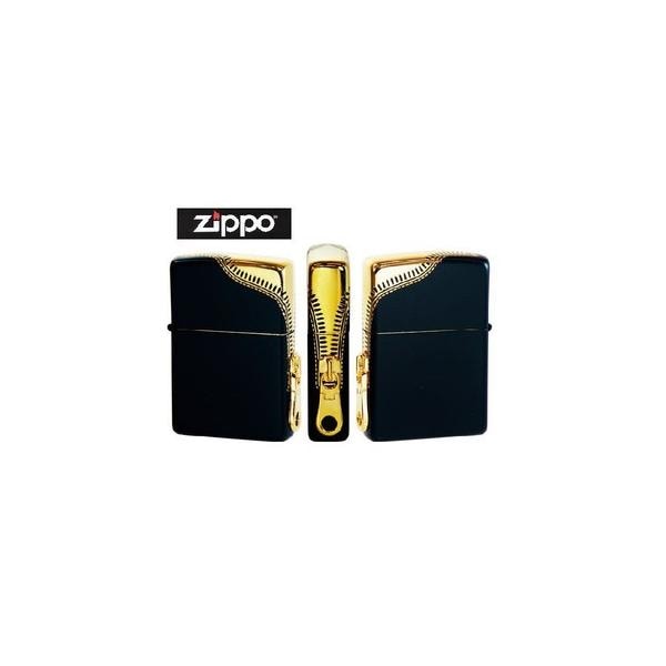 ZIPPO(ジッポー) サイドジッパー ブラック×ゴールド
