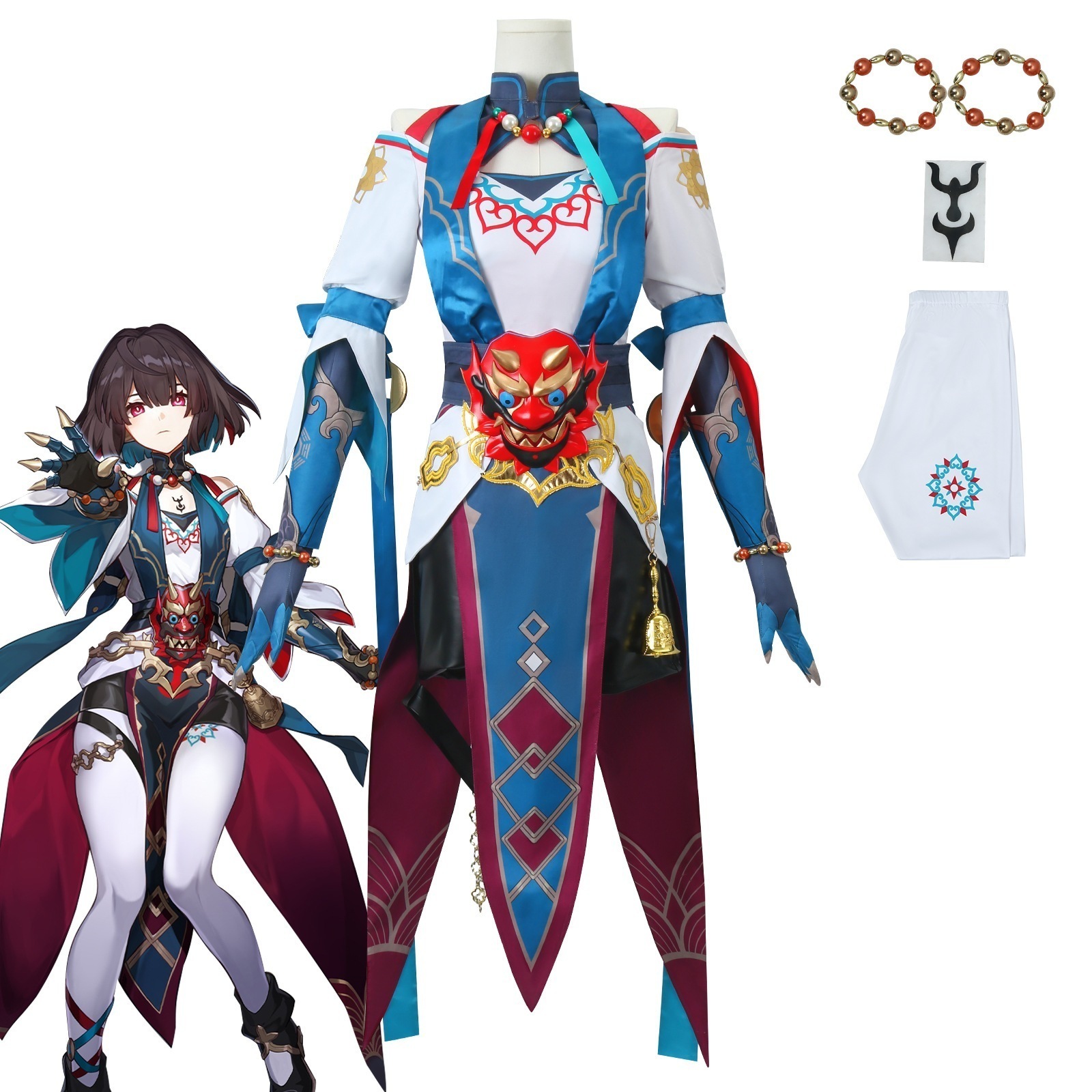 【人気爆売れ】雪衣cos コスプレ コスチューム崩壊星穹鉄道判官雪衣コスプレ にじげんゲームコスプレセット女