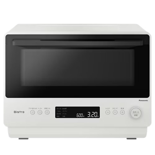 【NE-BS5D-W】NEBS5D-W　26L オーブンレンジ Bistro（ビストロ） オフホワイト フラット庫内 【ボタンひとつで両面焼き上げ】