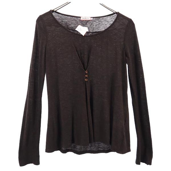 未使用 マックスアンドコー ウールブレンド 長袖 セーター M ブラウン系 MAX&CO ニット レディース 7,987円