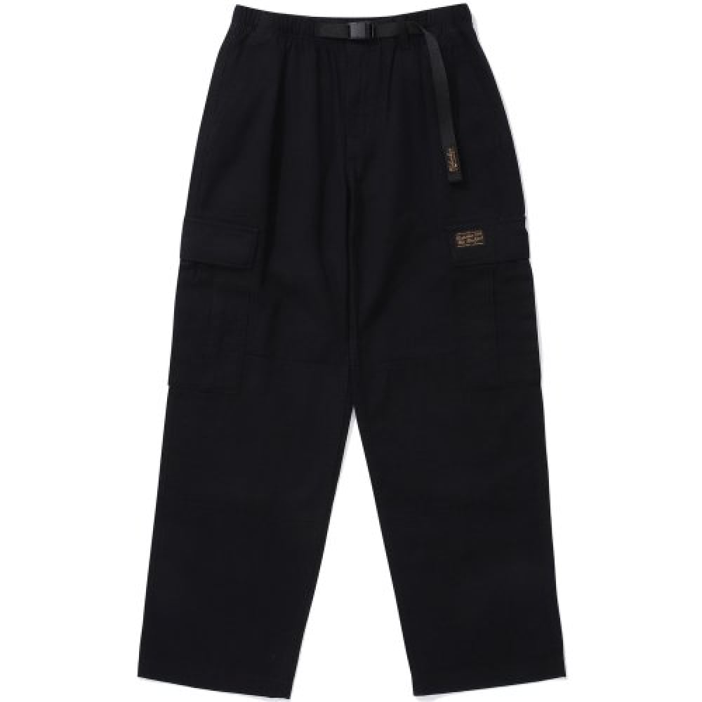 コロンビア大学 SL ラベルベルト付きカーゴコットンパンツブラック 13,590円