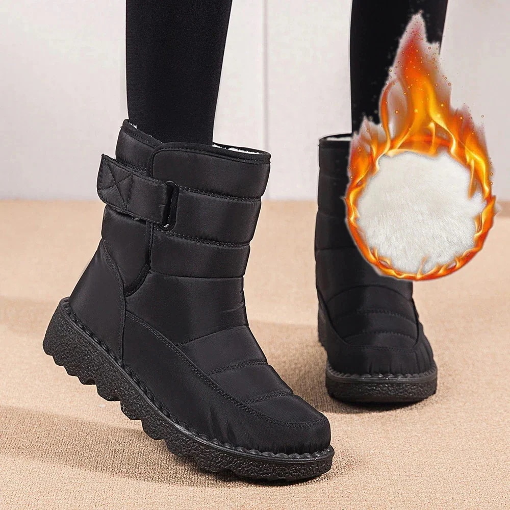 雪 撥水秋冬の最新 限定SALE!スノーブーツ 暖かい 雪用 ブーツ 雨 レディース 雨用 ムートンブーツ 冬 防水 裏起毛 防滑 スノーシューズ