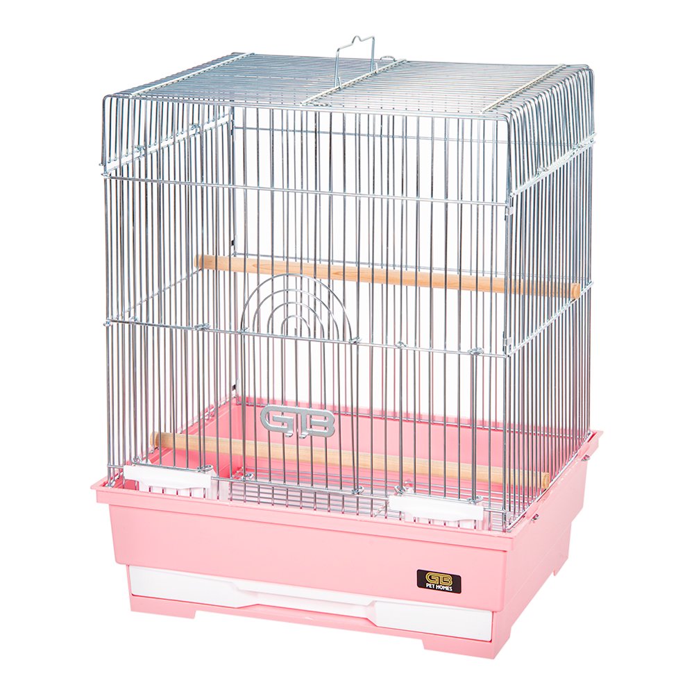 ジービー　鳥かご　３２５－Ｓ　ピンク　幅３２５ｘ奥行２７０ｘ高さ４００ｍｍ　ＣＲＣ55―15―10―15―00