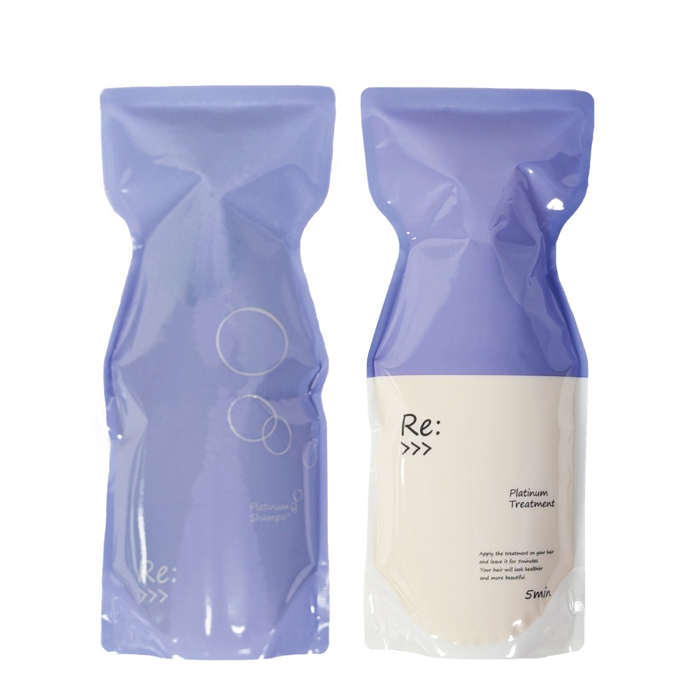 リ : プラチナム シャンプー & リ : プラチナム トリートメント セット 600ml&600g 詰め替え