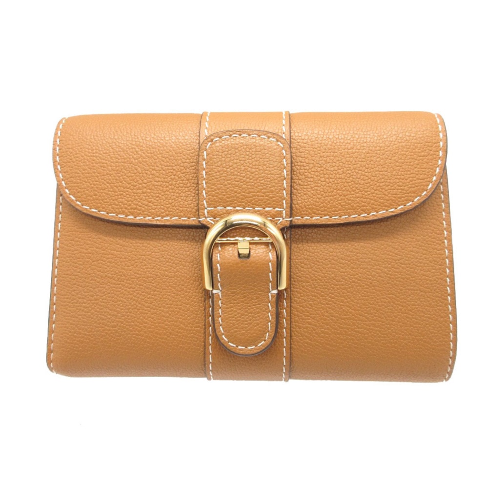 新品同様 ブリヨン AB0493AAUO 三つ折り財布 レザー/レザー ブラウン 1829【中古】 ユニセックス