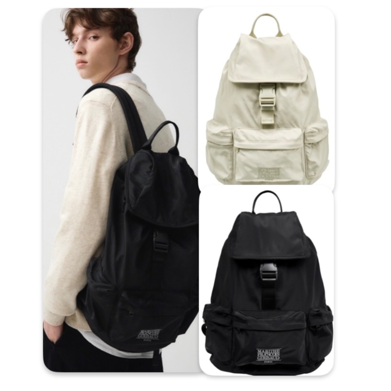 Marithe)クラシックロゴ3ポケットビッグリュックCLASSIC LOGO 3 POCKET BIG BACKPACK カップルバックパック スーツケース