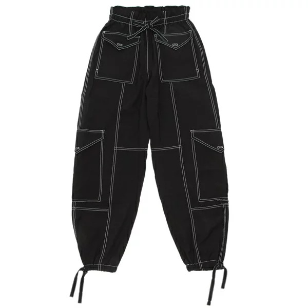 パンツ ハイウエスト ブラック レディース F8807 099