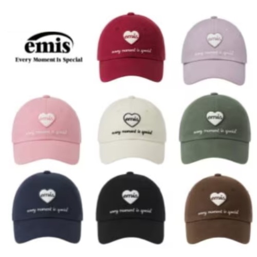 emis heart wappen cap 8色 韓国のファッションブランド emis 韓国芸能人チョン·ヘイン着用デニム帽子/ 芸能人帽子/ アイドル帽子