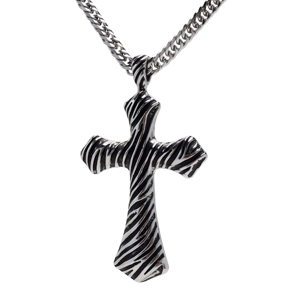 ステンレス クロスネックレス [n816-n348-s-6mm]