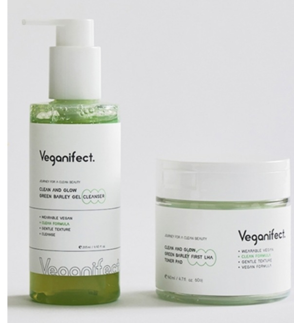 ビーガンエフェクトジーンズLHAジェルクレンジングジェルフォーム205ml +ジーンズLHAトナーパッド1セット