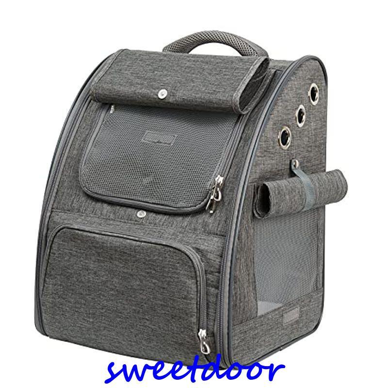 ペットキャリーリュック 猫小型犬 5kg以下 うさぎカワウソ 自転車電車移動/通院/避難用 防水 キャリーオンバッグ