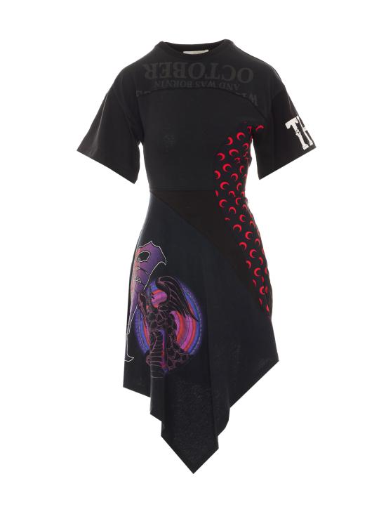 MARINE SERRE Women Mid Skirts WDR465AS UJER0003BK97 Black
