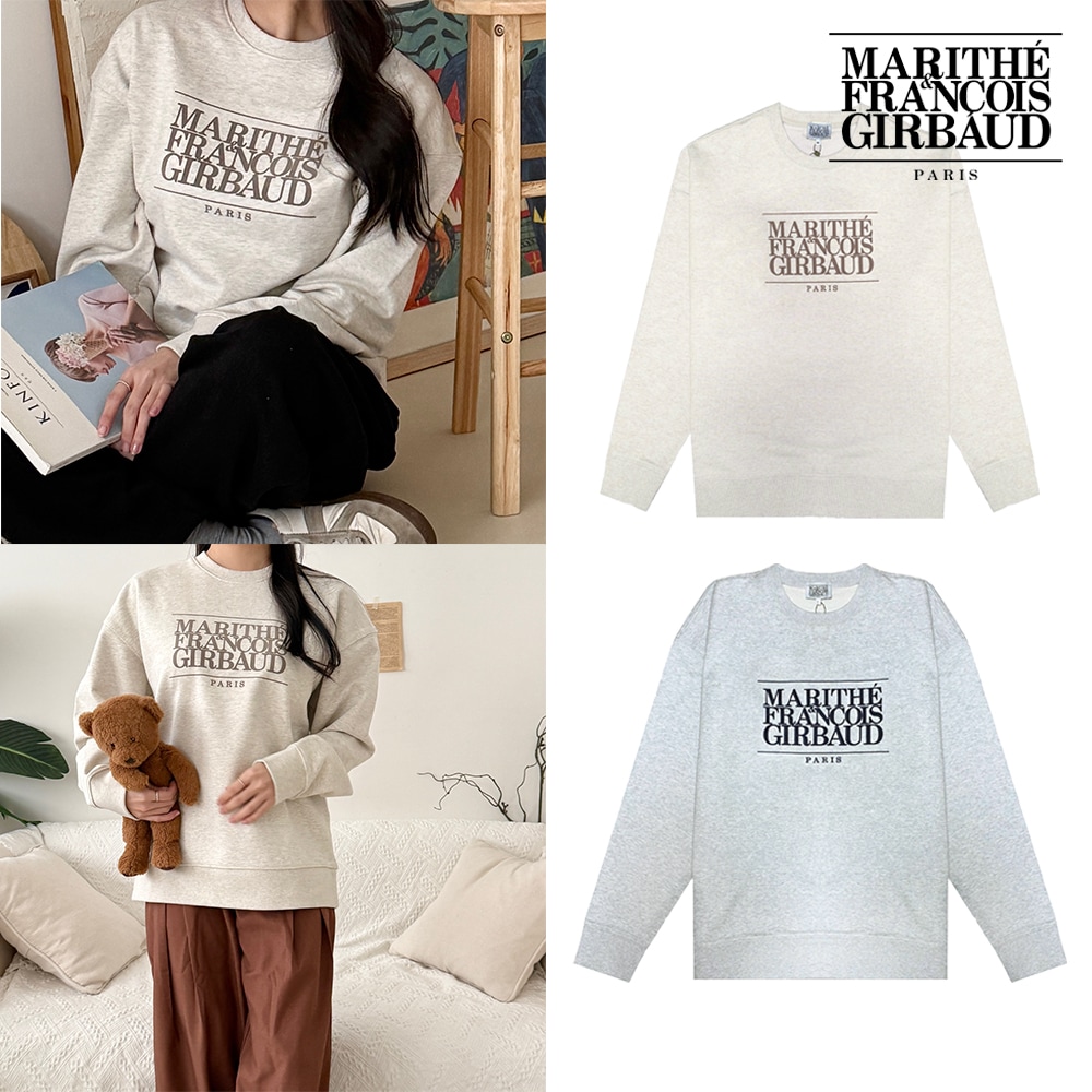 logo sweatshirt 男女共用 フードTシャツ 2 color