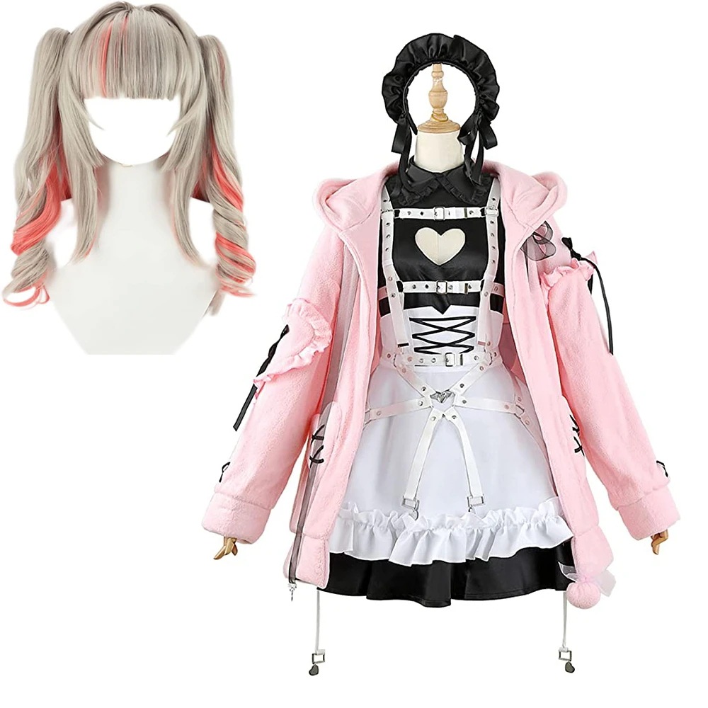 大人気にじさんじ YouTuber 魔界ノりりむ コスプレ 地雷 サキュバス 学園祭 文化祭 仮装 衣装 セット 人気 コスチューム アニメVTuber キャラクター ハロウィン