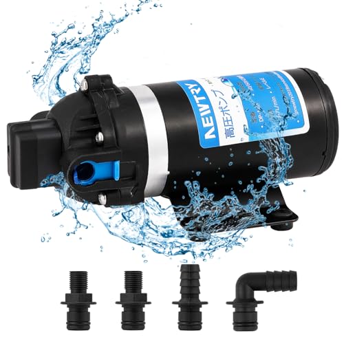 サイズ：12V/6L NEWTRY 高圧ポンプ 給水 排水ポンプ ダイヤフラムポンプ 電動ウォーター