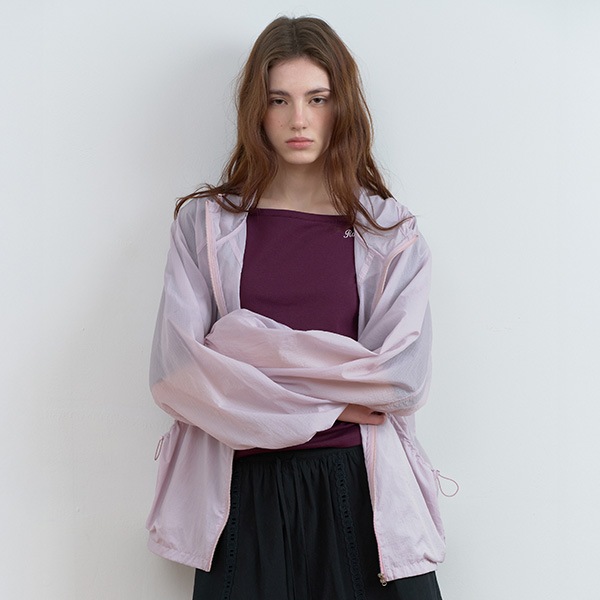 HOODED WIND JACKET PINK
