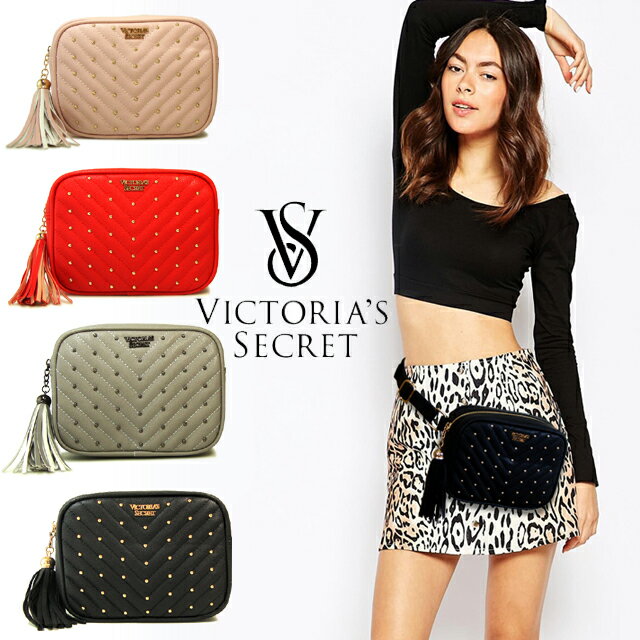 ヴィクシー Studded V-Quilt Belt Bag レザー 4色展開 5,546円