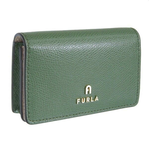 フルラ 名刺入れ レディース レザー グリーン カメリア ビジネスカードケース FURLA CAMELIA BUSINESS CARD CASE WP00408ARE0002822S