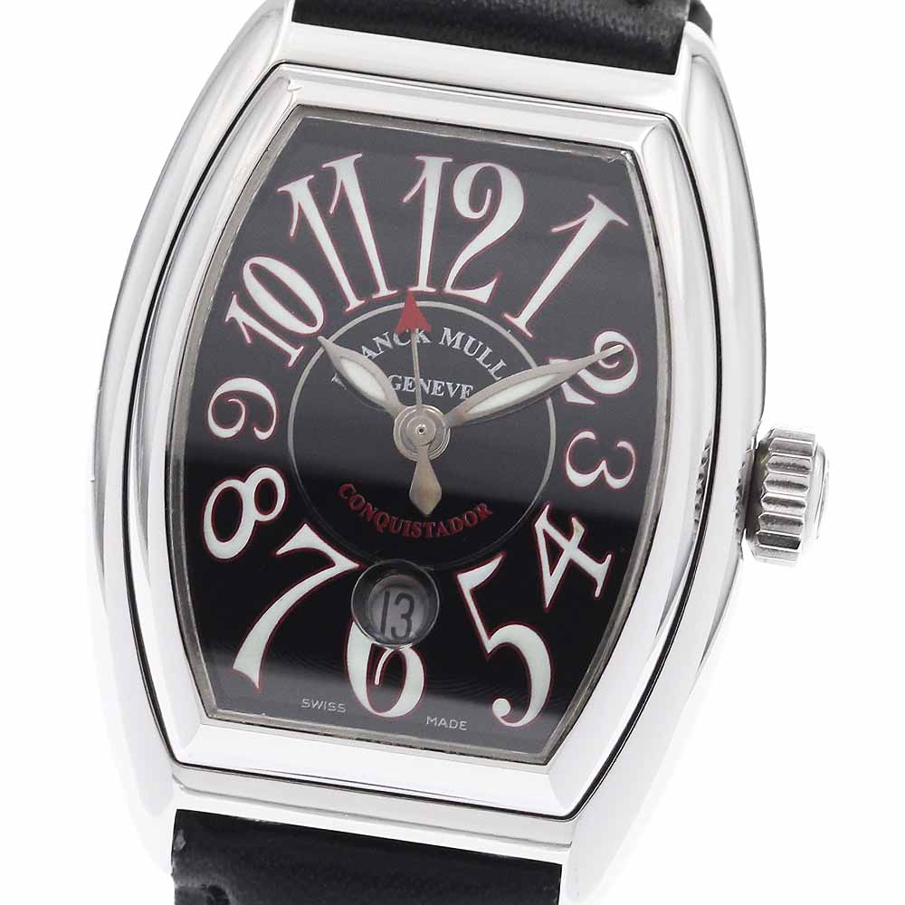 フランクミュラー FRANCK MULLER 8002LSC コンキスタドール デイト 自動巻き レディース 良品 _954743【中古】