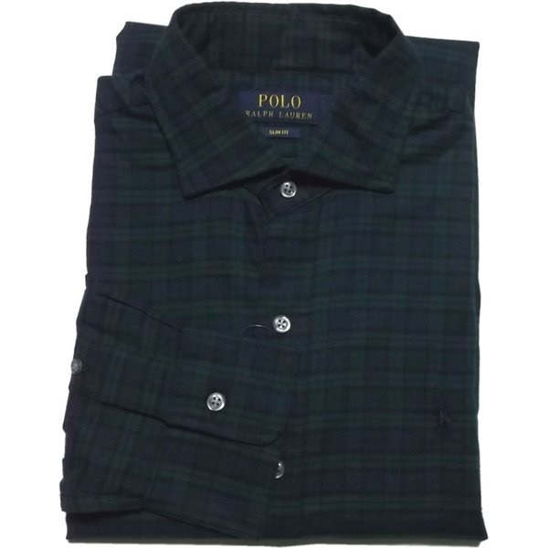 長袖 ワイドカラーシャツ ブラックウォッチ PR2-1352