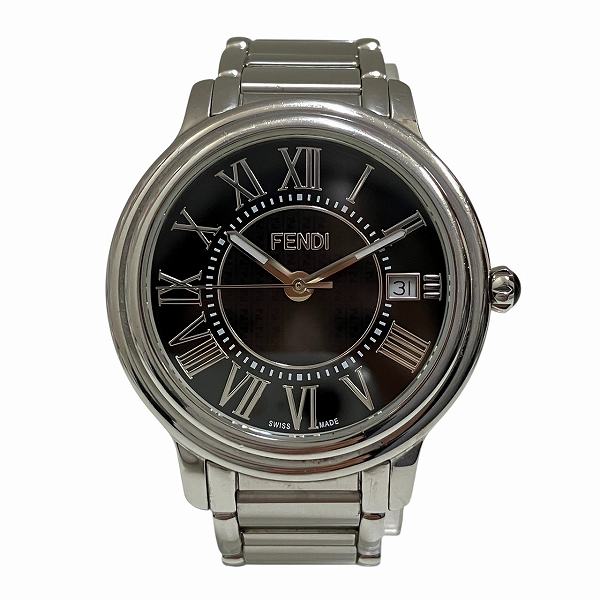 フェンディ FENDI クラシコ ブラック文字盤 25400L クォーツ 腕時計 メンズ【中古】