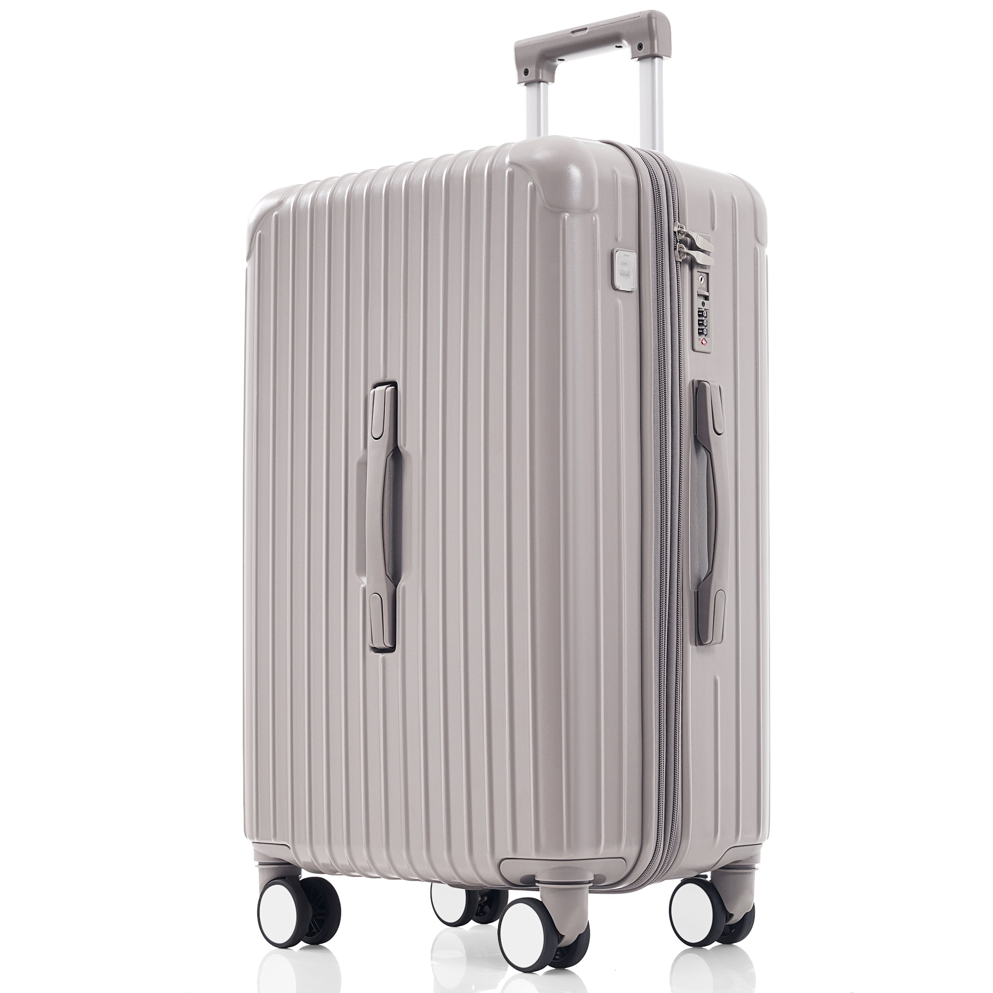 【国内発送&送·料·無·料】スーツケーススマホスタンドストッパー付きドリンクホルダーTSAロックかわいいLサイズ7日キャリーケース14日USBポート容量拡張キャリーバッグ