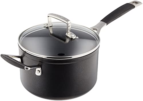 ル・クルーゼ(Le Creuset) TNS ソースパン 18cm ガス IH オーブン 対応 シリコンハンドル 専用ガラス蓋付【日本正規販売品