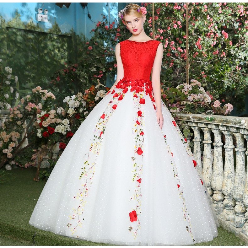 カラードレス ロング パーティードレス 演奏会 安い 結婚式 イブニングドレス 二次会 花嫁 披露宴 エンパイア ウェディングカラードレス aライン レッド