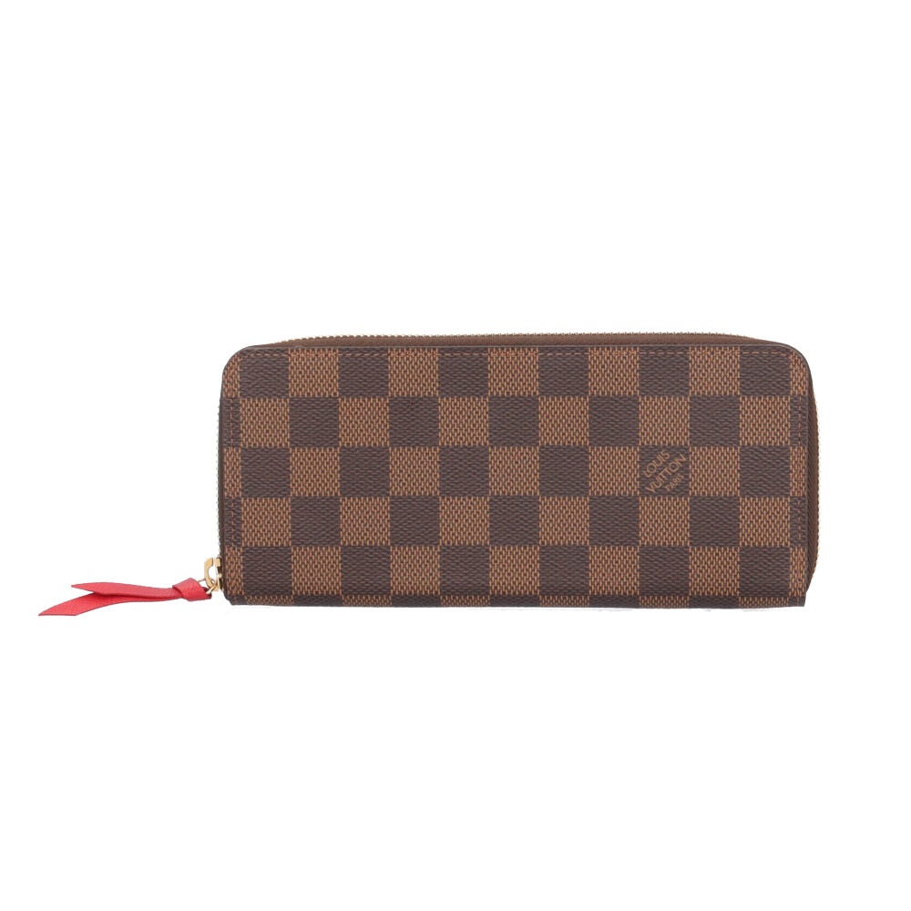 ルイヴィトン ポルトフォイユクレマンス ダミエ 長財布 ダミエキャンバス N60534 LOUIS VUITTON 中古 美品