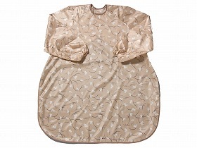 特殊衣料 食事前掛（超撥水）袖付 和柄うさぎ きなこ 1040