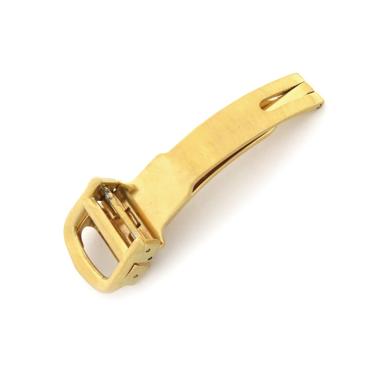 カルティエ Cartier 腕時計パーツ 純正 GP イエローゴールド 12mm幅対応 フォールディング Dバックル パーツ 替え 交換 予備 GP ゴールド イエローGP 【中古】