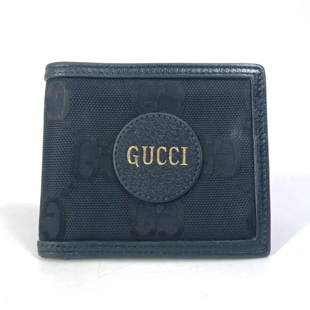 2つ折り財布 625574 Gucci Off The Grid グッチ オフザグリッド GG ロゴ ナイロン/レザー ブラック