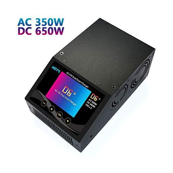 HOTA D6+ AC 300W DC 2X325W 2X15A Dual Channel Smart Lipo Battery Charger Discharger( UK Plug) 並行輸入品