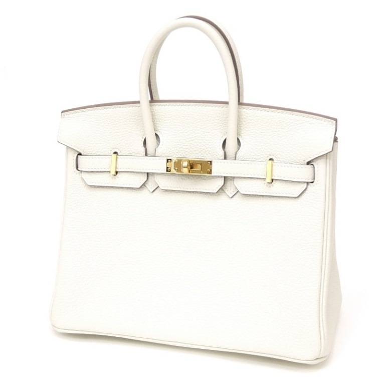 HERMES ハンドバッグ バーキン25 B刻印 G金具 マッシュルーム トゴ(64275)