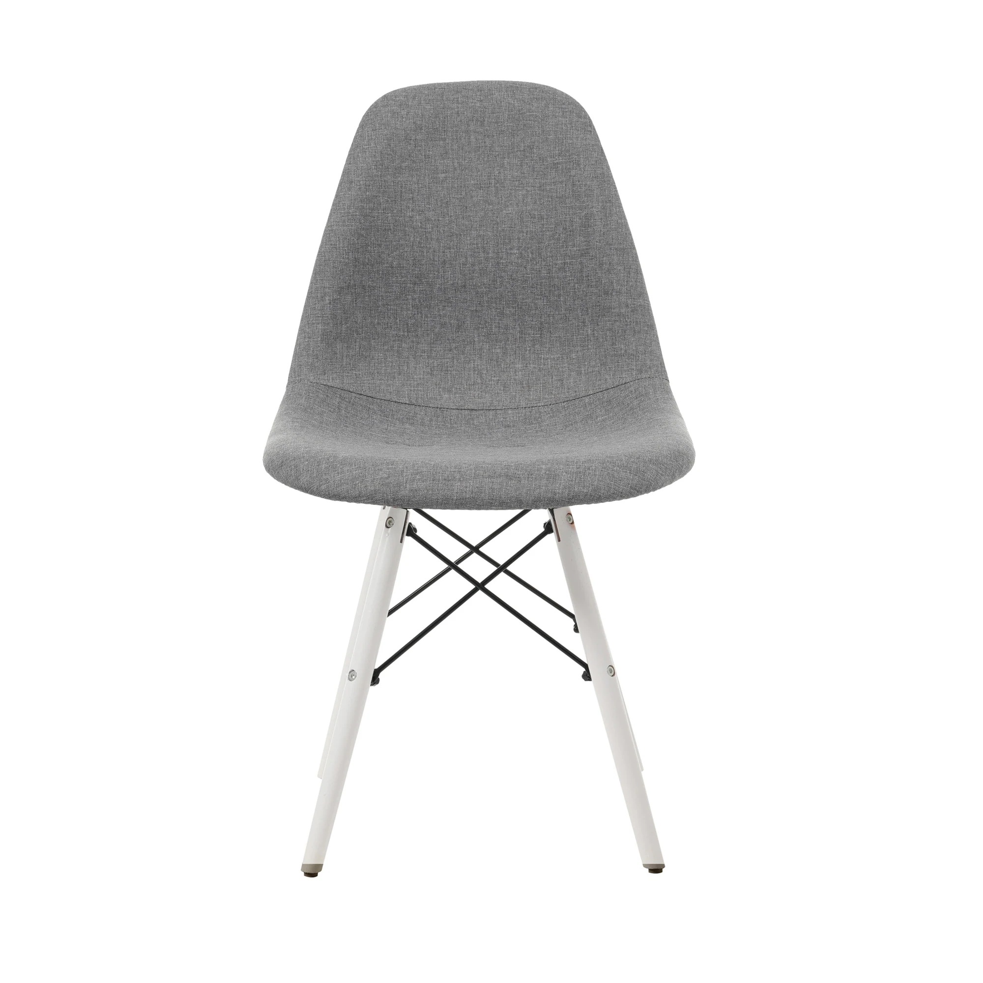 317【グレー座面＆ホワイト脚】【ファブリック】イームズチェア リプロダクト ダイニングチェア ダイニングチェアー イームズチェア DSW eames イームズ チェアー DSW イームズ椅子 チェア