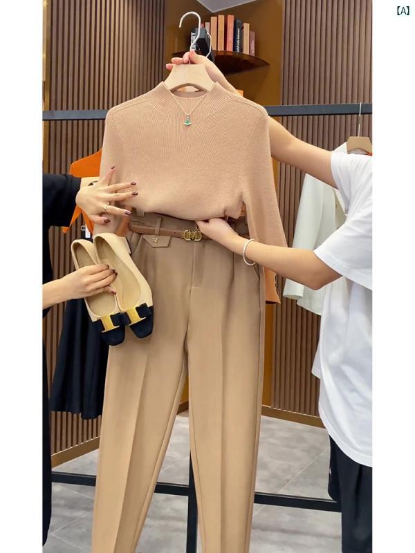 レディース レディース　アーバンファッション　モダンファッション　海外　欧州　個性的　アーバン パーティー 高級 ウェア 塩系 軽か大歳っぽい 風 ニット セーター レディース プロ 2点 スーツ