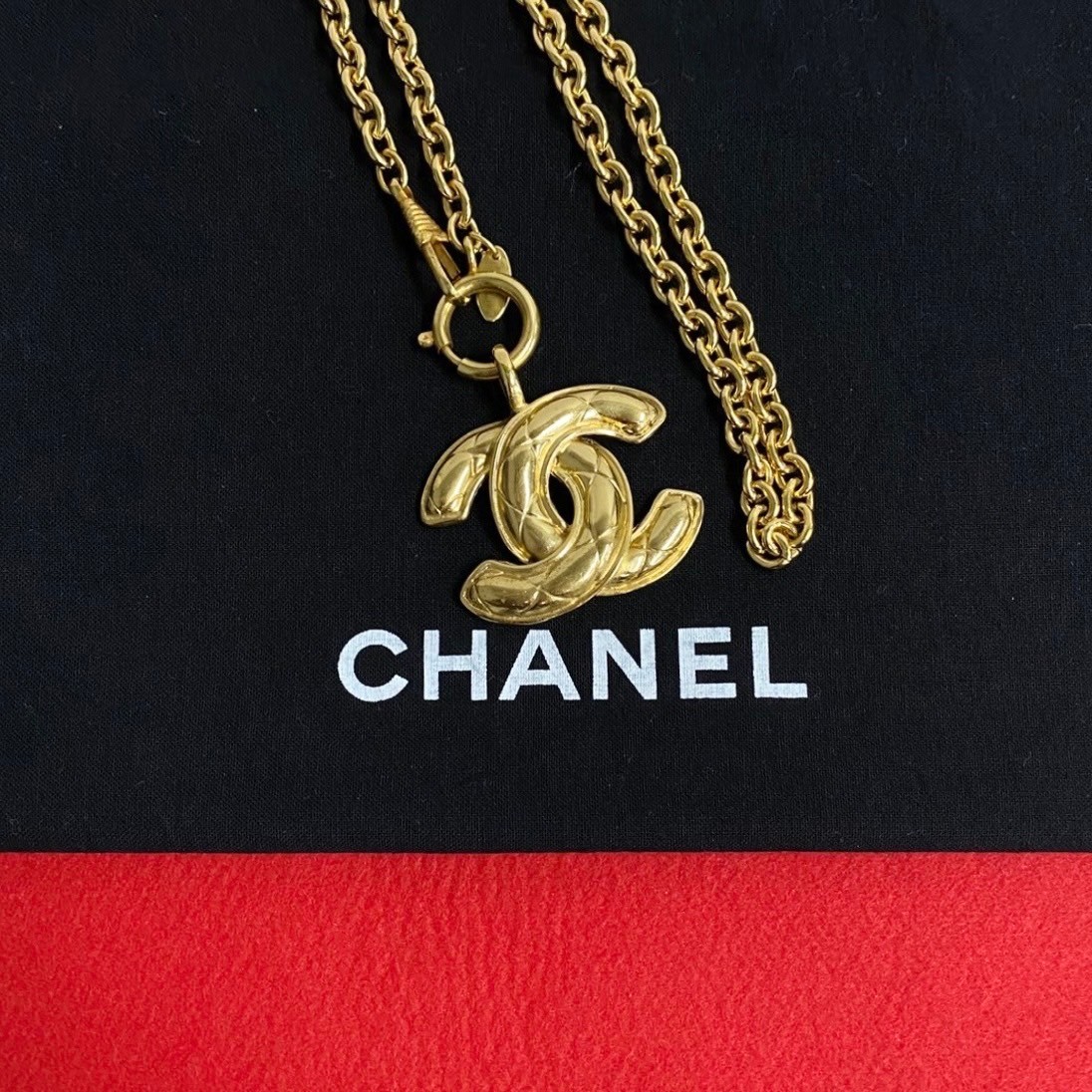 ヴィンテージ ココマーク モチーフ ネックレス GP ゴールド 31357