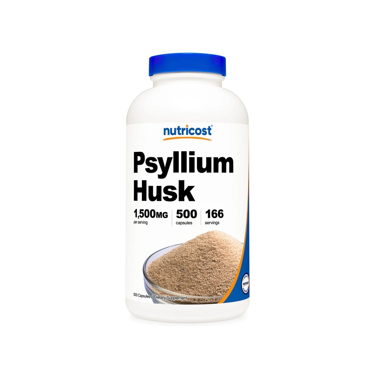 [USA] Nutricost ニュートリコスト Psyllium Husk 500mg カプセル 500錠