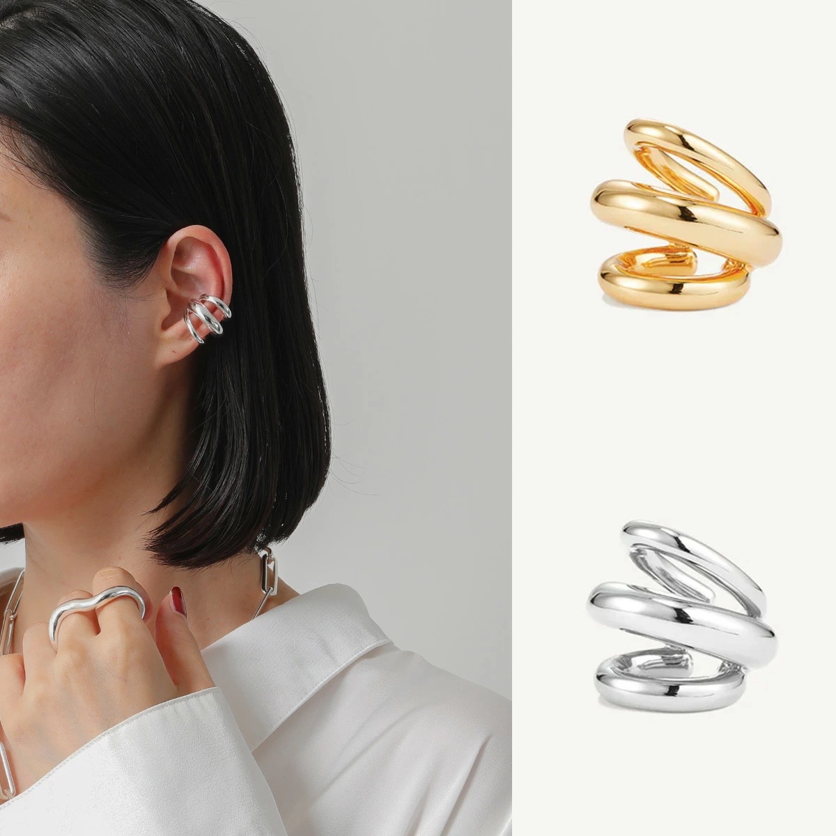 JENNY BIRD ジェニーバード イヤーカフ Tome Triple Ear Cuff JB3294-HPG JB3294-HPS レディース イヤカフ アクセサリー カラー2色