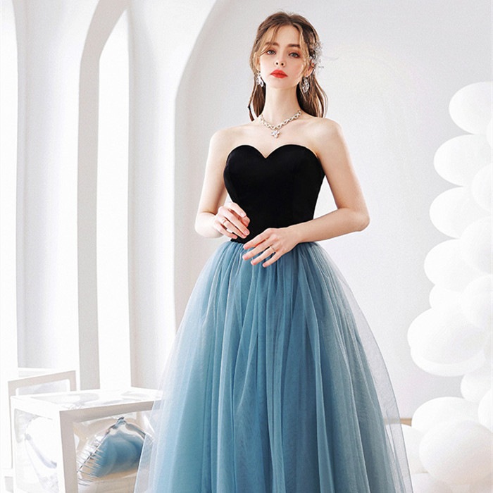 カラードレス 演奏会 Aラインドレス カラードレス 青い 二次会ドレス 結婚式 花嫁ドレス ブライダル 前撮り 演奏会ドレス 披露宴 ビスチェ コンサート イブニングドレス カクテルドレス パーティー 12,702円