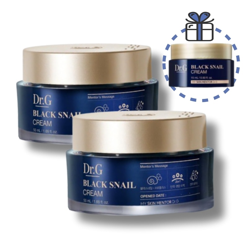 [光彩クリーム1+1]ブラック スネイルクリーム 50ml+50ml+GIFT 15ml追加