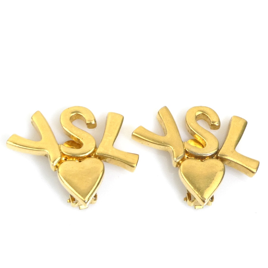 イヴ サンローラン YVES SAINT LAURENT イヤリング メタル ゴールド レディース 56272i
