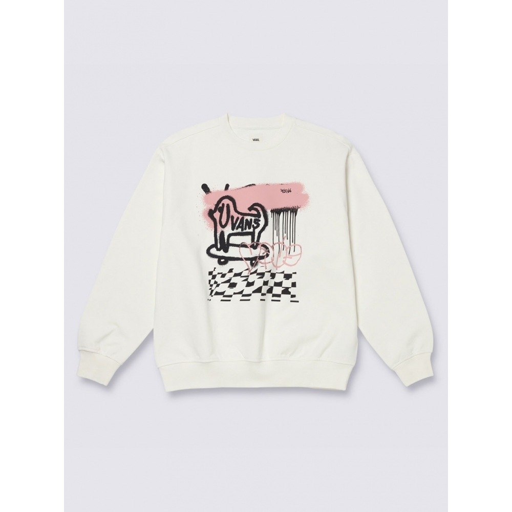 バンズオーバースティミュレーテッドミックス GFX クルーセーター VN000GQNFS81