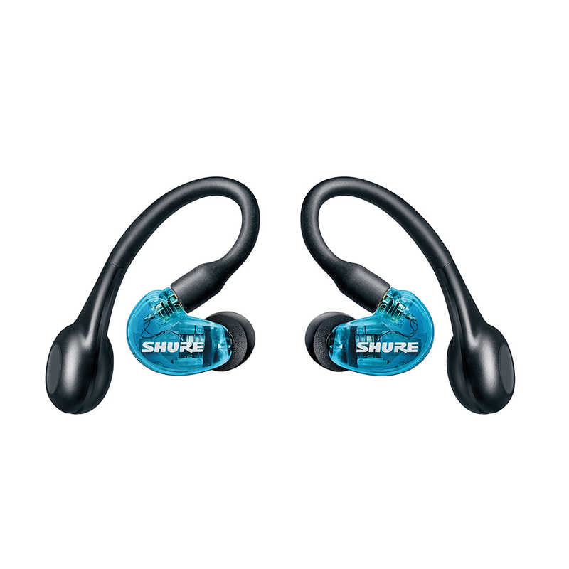 SHURE　フルワイヤレスイヤホン リモコン・マイク対応 トランスルーセントブルー AONIC 215（第2世代）　SE21DYBL+TW2-A