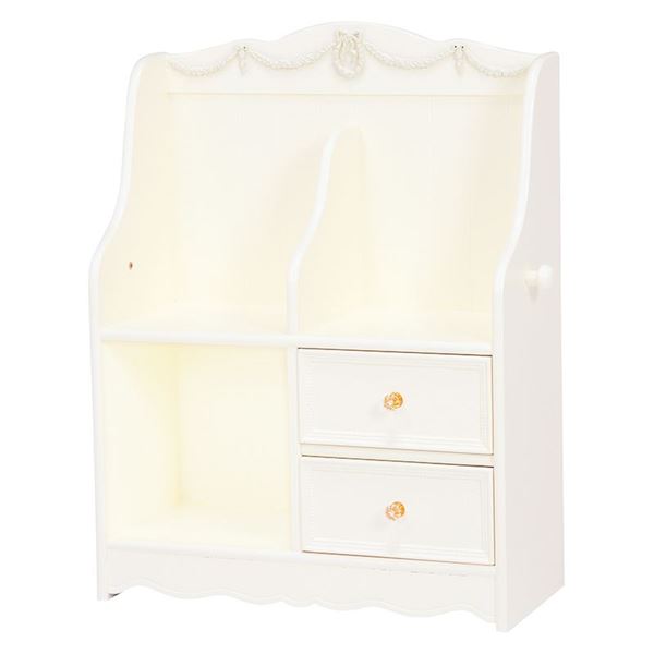 ランドセルラック 収納棚 幅68.5cm ホワイト 木製 引き出し収納付き 子供部屋家具 25,898円